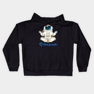 The graph  Crypto Cryptocurrency Grt  coin token Kids Hoodie